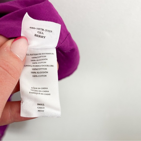 Rails Gia Ruffle Eyelet Tiered Midi Dress in Berry Sz S - Picture 13 of 14